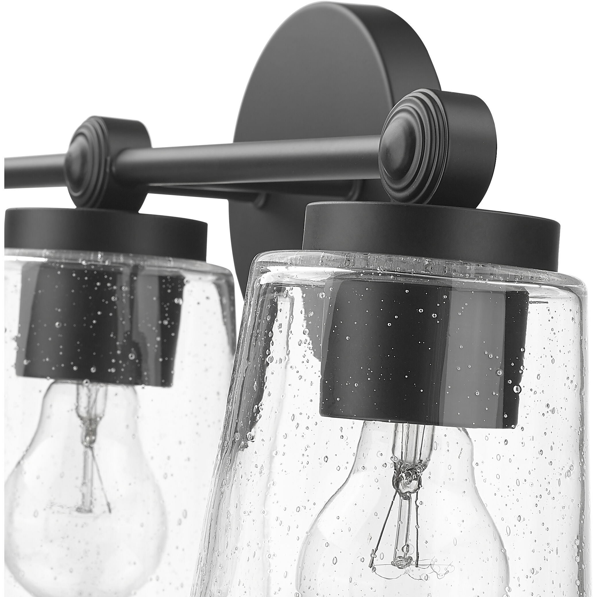 Lauryn 3 Light 22 inch Matte Black Bathroom Vanity Light Wall Light